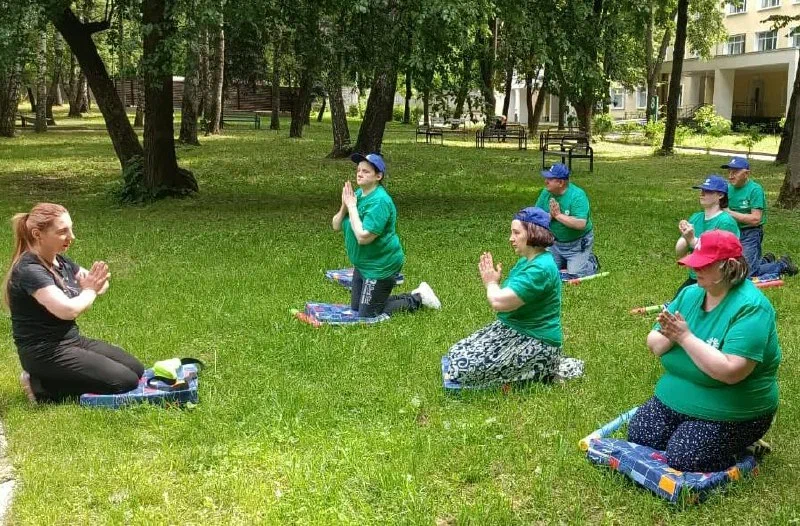 Занятие группы здоровья в Социальном доме «Москворечье»